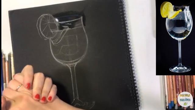 Как нарисовать стекло. Урок по рисованию пастелью для начинающих смотреть онлайн