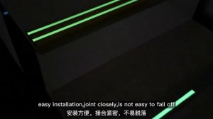 Photoluminescent Black Aluminium Stair Nosing , 8.5mm Aluminum Stair Bullnose