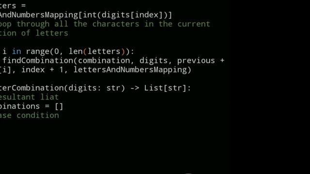 How to Create a Letter Combination of Phone Number #python #leetcode #solution