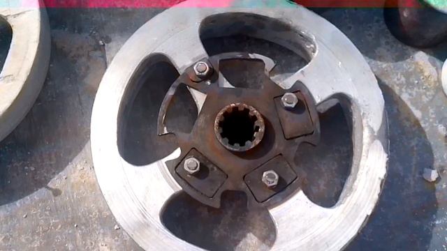 Самодельный шкив из алюминия. смотреть онлайн