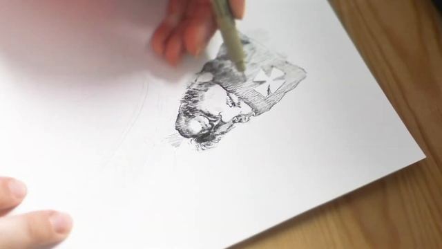 ПОРТРЕТ КАПИЛЛЯРНОЙ РУЧКОЙ MICRON смотреть онлайн