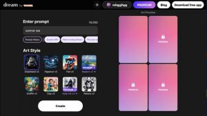 Графика  на «Dream.ai»