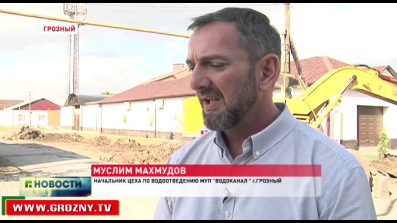 В Октябрьском районе Грозного прокладывают новую ливневую канализацию