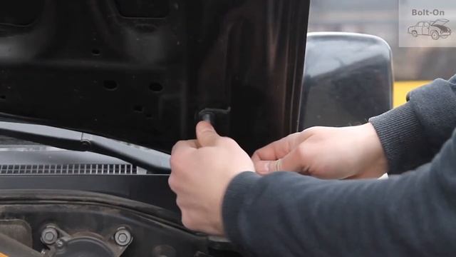 Montaż Siłowników Maski (teleskopów) Mitsubishi Pajero Sport 1 / Hood Struts Lifters Mod Kit смотреть онлайн