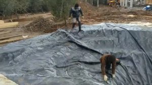 СТРОИМ небольшой ПРУД | Строительство пруда Часть 3