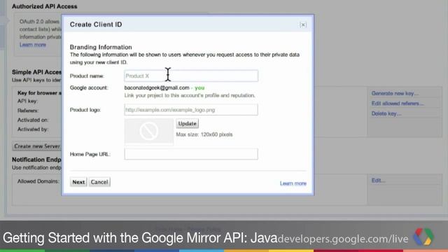 Getting started with the Google Mirror API: Java смотреть онлайн