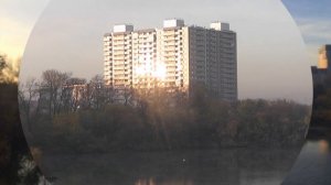 Красивое осеннее утро в Новосибирске. Котлован " Озеро Грез". Про Новосибирск.
