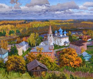 Многоликая Россия на картинах Сергея Пантелеева. Песню "Россия" исполняет В.Гогунский.