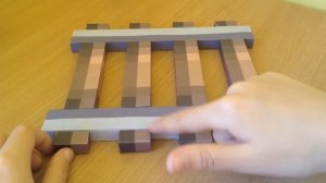 Бумажный Minecraft: 3D рельсы