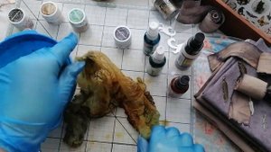 Готовимся: окраска марли для декора. Обучающий бесплатный проект "Колдовать разрешается"