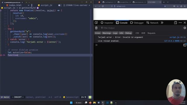 JAVASCRIPT TUTORIAL #81 Promise Error Handling