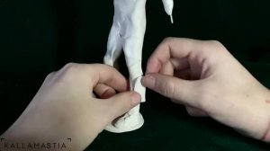 СКУЛЬПТУРА - САМУРАЙ ИЗ ПОЛИМЕРНОЙ ГЛИНЫ (ФИГУРКА САМУРАЯ ИЗ ПОЛИМЕРНОЙ ГЛИНЫ)
