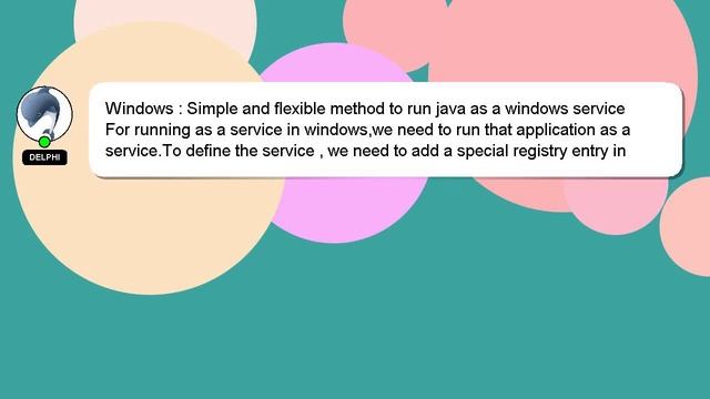 Windows : Simple and flexible method to run java as a windows service смотреть онлайн