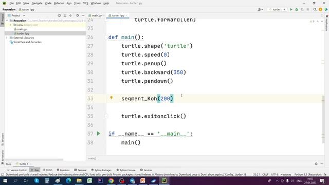 Понять рекурсию: красота фракталов в языке Python