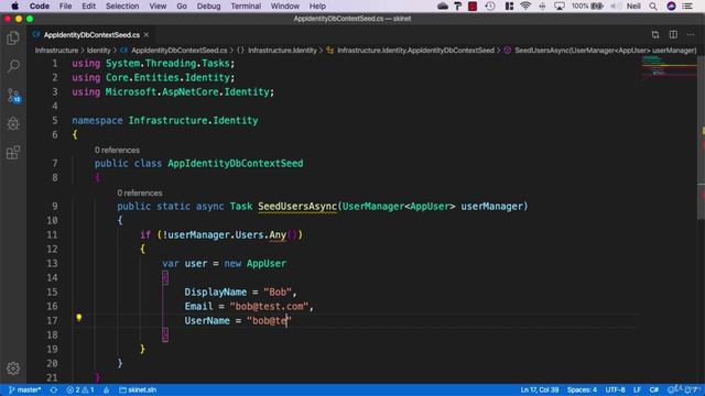 167 Seeding identity data смотреть онлайн