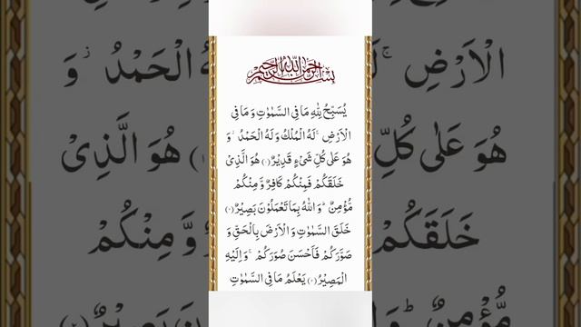 Surah Al Taghabun | Quran Tilawat | Learn Quran Verses | Anas Quran Academy