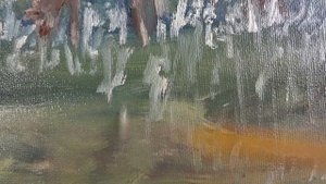 Масляная живопись | Процесс рисования лошадей на вечернем лугу | Oil painting | Drawing a horse