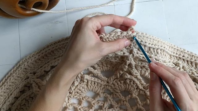 ?Ажурный ковер крючком ( 2 часть)