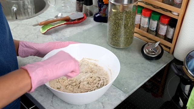 Пышные булочки из зелёной гречки без муки и яиц.