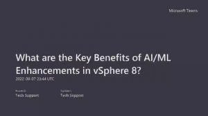 What are the Key Benefits of AI/ML Enhancements in vSphere 8?