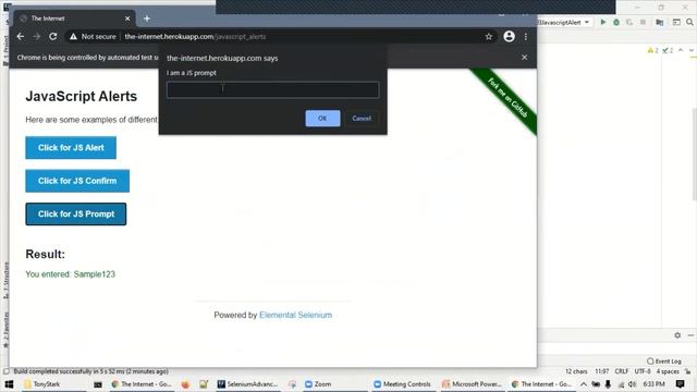 02 Selenium advanced - Javascript alert, Popup, File upload