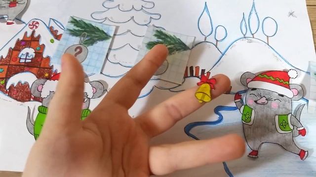 Новые Скрепыши 2 Новогодние! Бумажные сюрпризы Прилипалы 5 вся коллекция! Наряжаем елку / Nyuta Pla