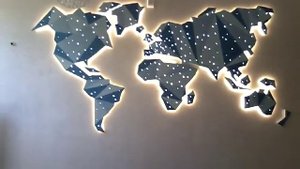 Карта Мира. Оптическое волокно.