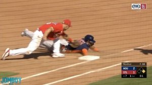 Yadier Molina tells runner to steal then throws him out, a breakdown