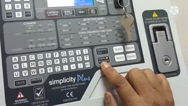 How to Disable and Enable a device in Simplicity plus PANEL || #zeta #firealarmpanel #firealarm