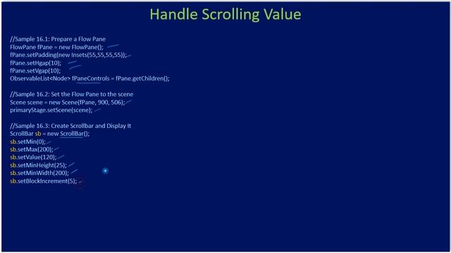 ScrollBar | Retrive Scroll Position on Change | JavaFx GUI Tutorial #019