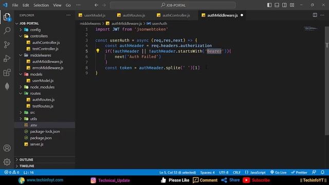 Two Step Authentication Nodejs Job Portal Application Nodejs Project Nodejs Tutorial Nodejs Course