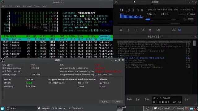 Streaming stress test from Asus Tinker Board SBC 1st gen. / OBS Studio. Let's go! :) смотреть онлайн