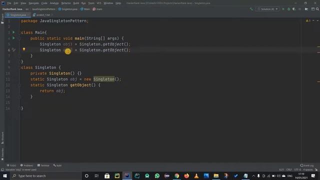 JAVA SINGLETON PATTERN | HACKERRNAK SOLUTION | JAVA ADVANCED EXPLANATION смотреть онлайн