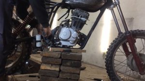 Установка китайского мотора в чезет 250 кросс. Кроссач с помойки часть 2