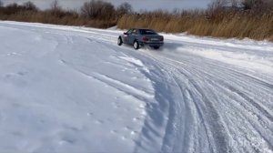 Опасный зимний  Дрифт на жигулях  вид от первого лица на  БМВ