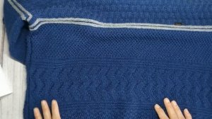 Мужской джемпер спицами. Обзор/Джемпер для папы