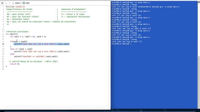 Programmation C : 5 - Les conditions смотреть онлайн