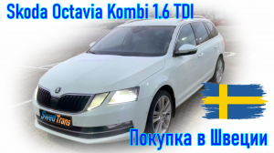 Автомобиль из Швеции. Skoda Octavia Kombi 1.6 TDI, дата выпуска 2019 г.