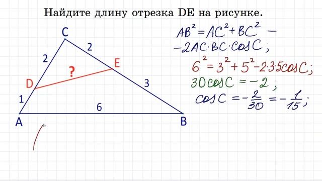 Найдите длину отрезка на рисунке ★ Простая геометрия смотреть онлайн