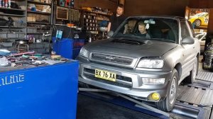 Rav4 3sfe turbo on the dyno