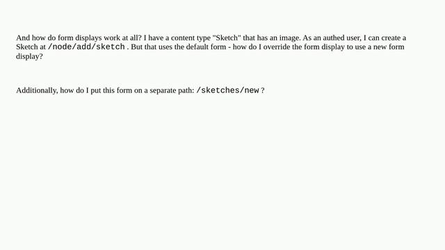 Drupal: How to create a page with a specific form display? смотреть онлайн