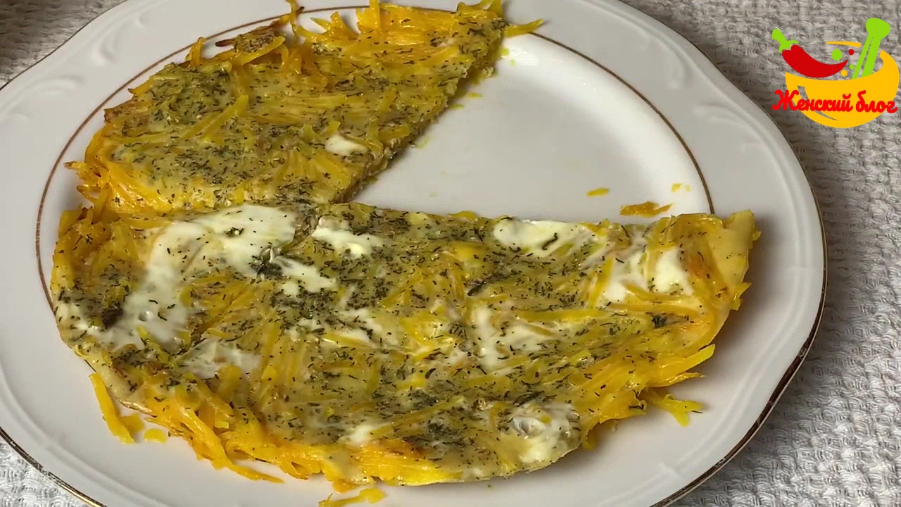 Быстрая запеканка из тыквы на сковороде на вкусный ужин, быстрый завтрак или перекус.