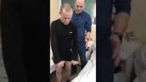 После перелома позвоночника, встал и начал ходить!