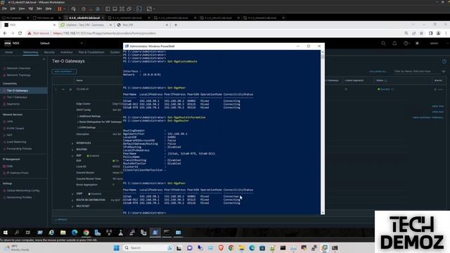 Part-8 | Getting Started with VMware NSX 4.1 in Homelab using VMware Workstation | BGP T0 T1 Config