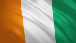 Развевающийся флаг Кот-д’Ивуара / Waving Flag of Ivory Coast