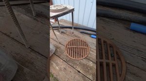 Переделка отбойника на буржуйке под колосник 1 часть