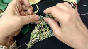 Топик из полосок шёлковой ткани. Мастер-класс по вязанию крючком от О. С. Литвиной.