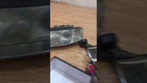 Ауди А6с5 установка линзы дальный и блажные