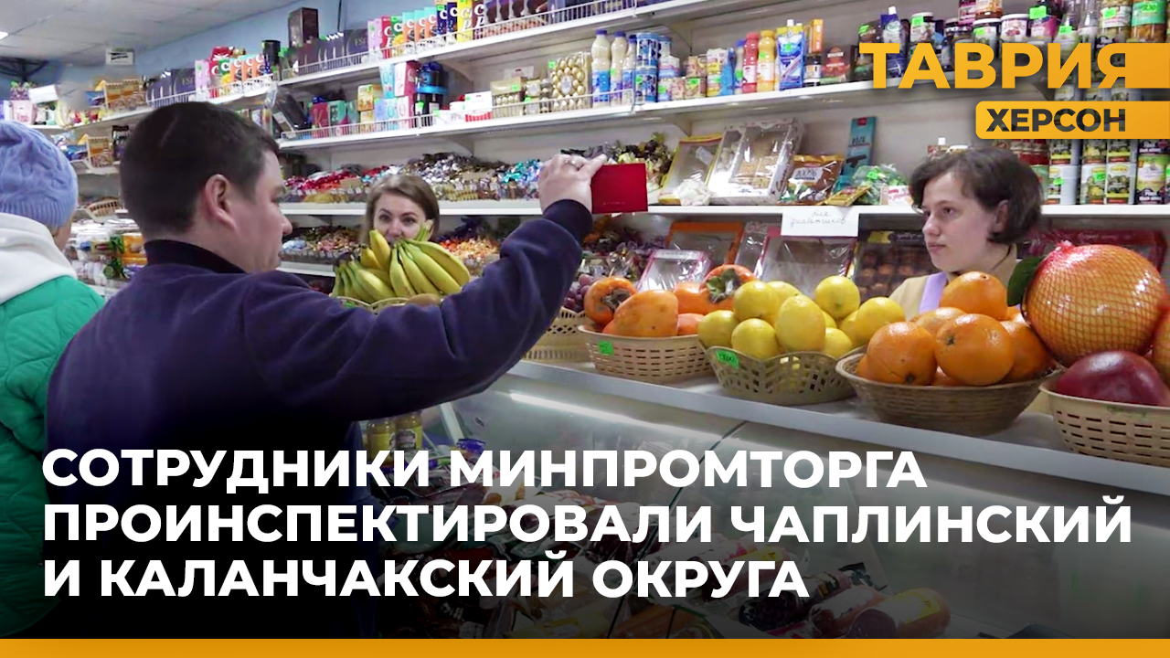 Сотрудники минпромторга проинспектировали магазины Каланчакского и Чаплынского районов