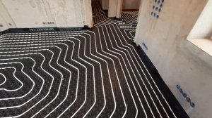 Теплый пол: раскладка труб